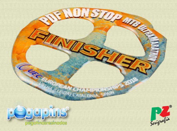 Pegatinas resinadas irregulares 